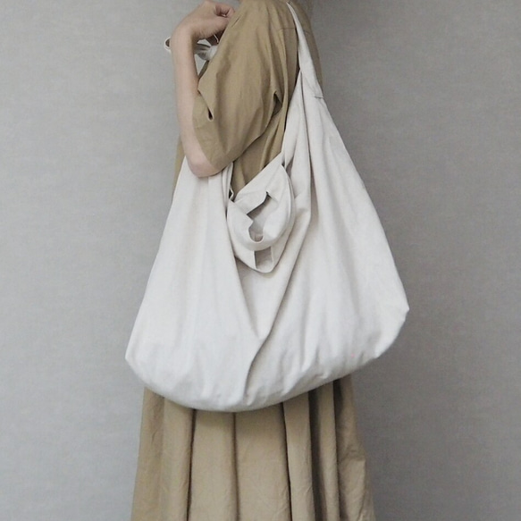 ☆2Way 麻×コットン バック☆再販