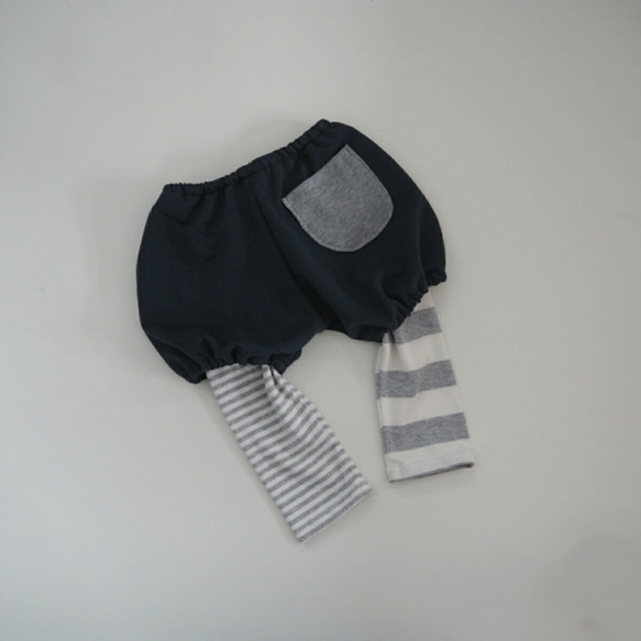 Kanjin先生訂購☆連褲襪褲襪☆海軍×灰色邊框（80） 第1張的照片