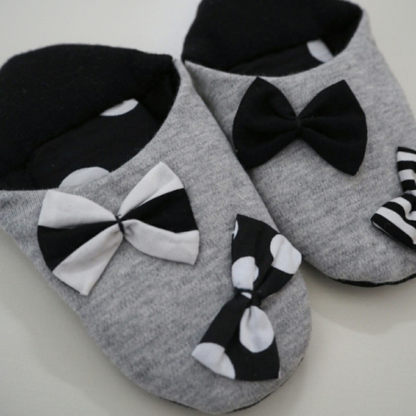 Babushu Slipper☆Monotone Ribbon Baby / Kids 第3張的照片