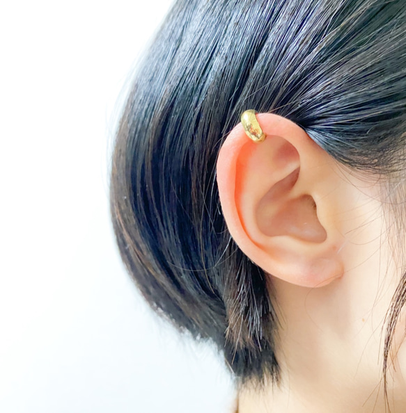 ﾌﾟﾗｽ 真鍮イヤーカフ dodu 4枚目の画像