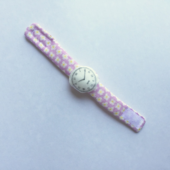 ベビー・アンティークな腕時計リストラトル/紫陽花 2枚目の画像