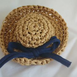 麦わら帽子のバレッタ  P0137 1枚目の画像