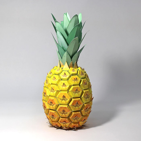 ペーパークラフト パイナップル キット minichal 通販 2205742｜Creema
