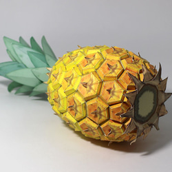 ペーパークラフト　パイナップル 4枚目の画像