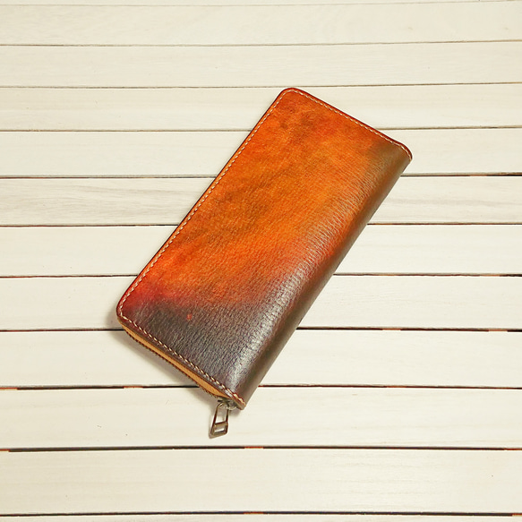 ☆オーダーメイド☆世界でたった１つの手染めの革財布☆ 