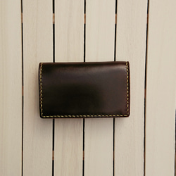 手染め一点もの【NA pouch wallet / blue】 長財布 NA Leather