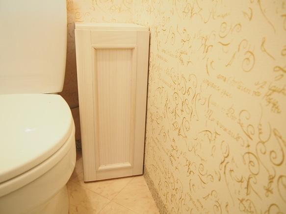 【受注製作】トイレの配管を隠すための棚 1枚目の画像