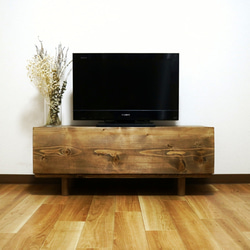 TV wood board90"walnut”（テレビボード/ローボード/テレビ台） 1枚目の画像