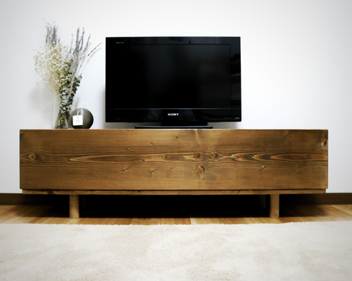 WORK SHOP MITSUYA 工房　テレビボード 1点のみキャンペーン品！：TV wood board950 iron leg