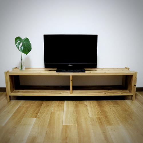 天然杉の無垢ボードW1400（テレビボード/ローボード/テレビ台