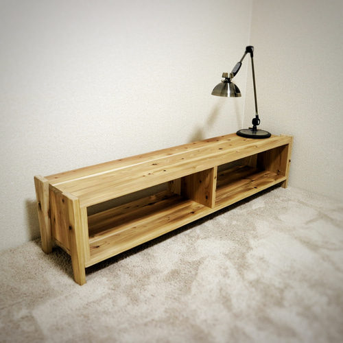 天然杉の無垢ボードW1400（テレビボード/ローボード/テレビ台