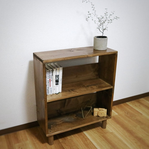 side low board”walnut”（サイドボード/本棚/シェルフ/収納棚/棚