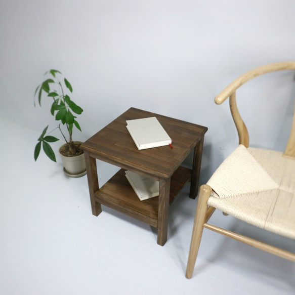 cafe cube desk"wulnut"（サイドテーブル） 4枚目の画像