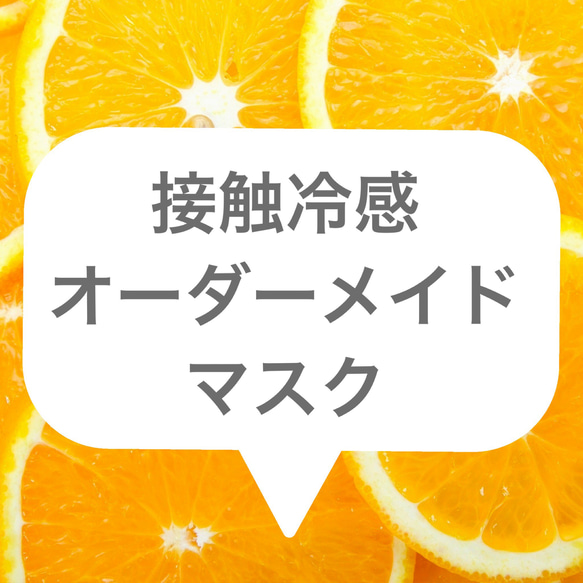 オーダーメイドサイズ接触冷感プリーツマスク❗️ 1枚目の画像