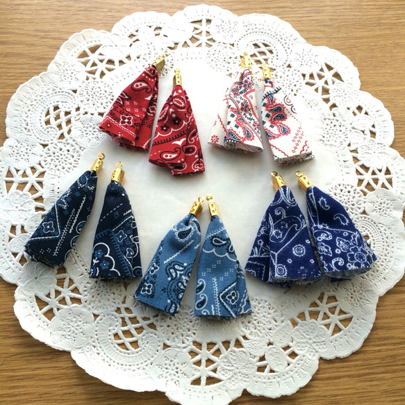 バンダナピアス ピアス（フック・チェーン） natural design 通販