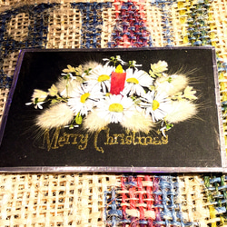 ハートのクリスマスリース 押し花額 贈り物にも♬ 3枚目の画像