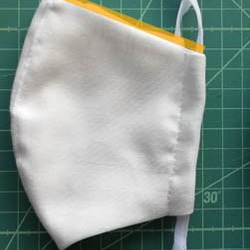 即納★立体マスク 大人用【日本製Wガーゼ 白】布マスク コットン素材 6枚目の画像