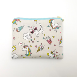 フラットポーチ☆ハンドメイド☆オーダーページ【ミニ】80 フラットポーチ ミニ ＊ おしゃれbear ポーチ りんちゃんmama 通販