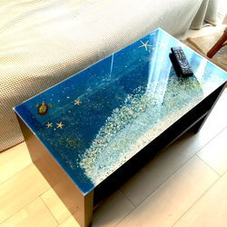 センターテーブル ホワイトビーチ スターフッィシュとブルーな海 3枚目の画像