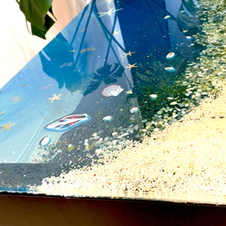 ブルームーンビーチ スターフッィシュと青い海のテーブル 3枚目の画像