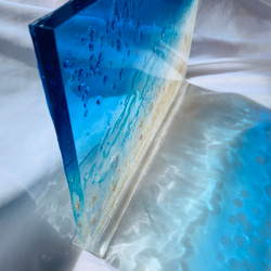 インテリアパネル 瑠璃色の海の  立てかけパネル 6枚目の画像