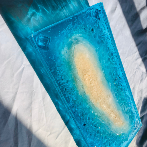 インテリア雑貨　海の置き物　オーシャンアート　アクセサリートレイ　美ら海　沖縄 インテリア雑貨 海の置き物 オーシャンアート アクセサリー