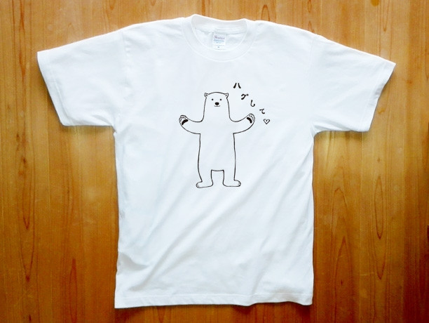 超人気の雑貨店 Tシャツ【受注生産】 しろくま Tシャツ 2505985 通販 水玉館 トップス