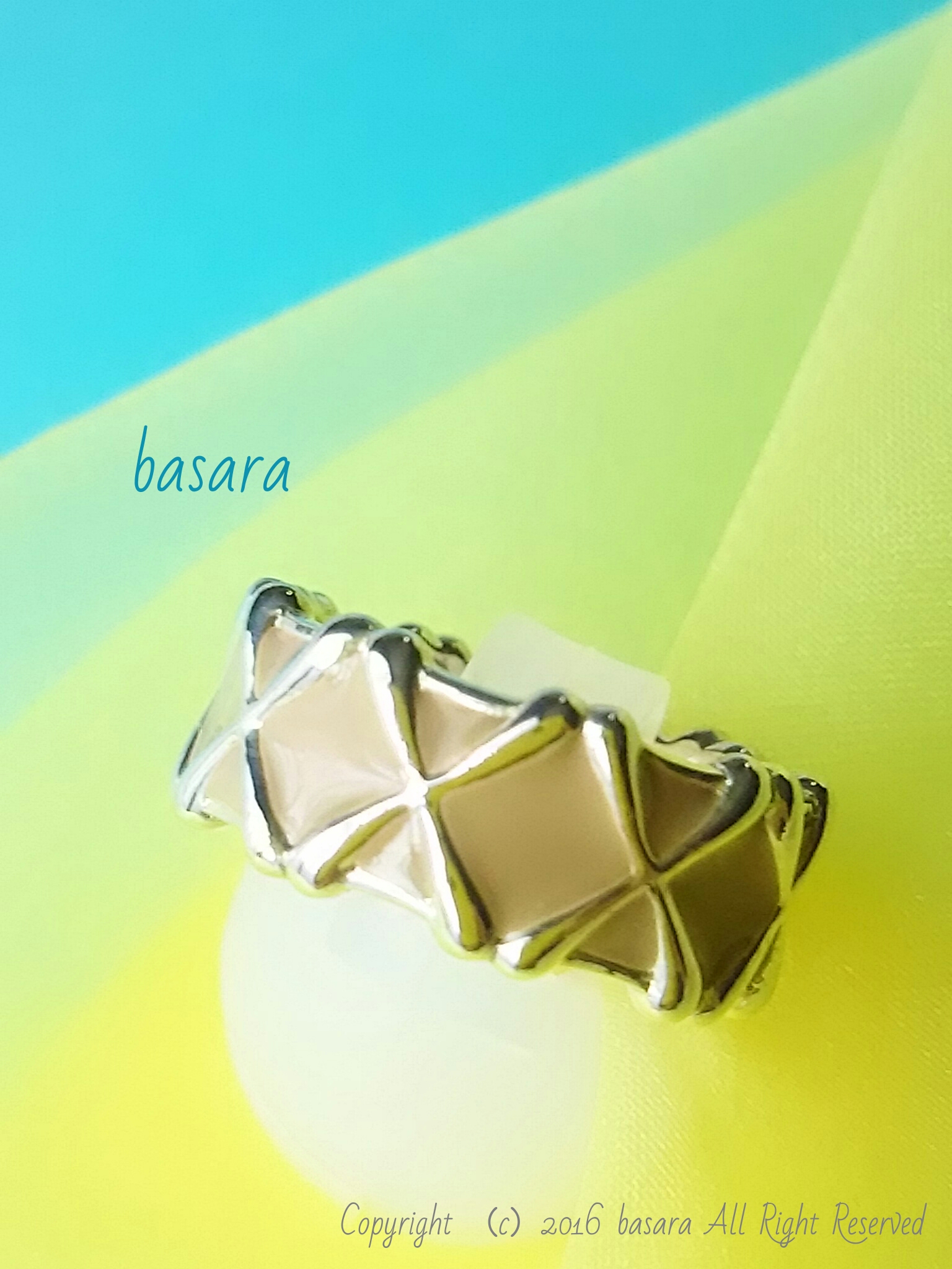 esmalte リング＊azulejo＊ B5 beige