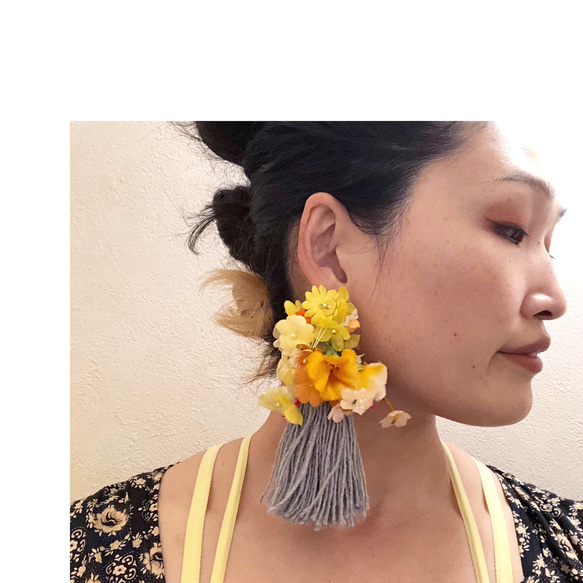 片耳飾り   花傘- hanagasa 3枚目の画像