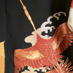 Black&花柄KimonoのオーバーサイズJakcet (no.497) 10枚目の画像