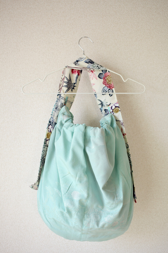 丸型フォルム kimono cloth bag (no.055) 8枚目の画像