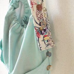 丸型フォルム kimono cloth bag (no.055) 9枚目の画像