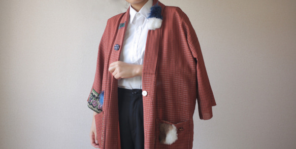 ゆるデコ系 羽織りgown coat (no.075) 4枚目の画像