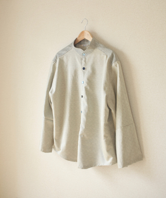 SALE!!! メンズ Kimono Wide sleeves casual shirt (no.088) 4枚目の画像