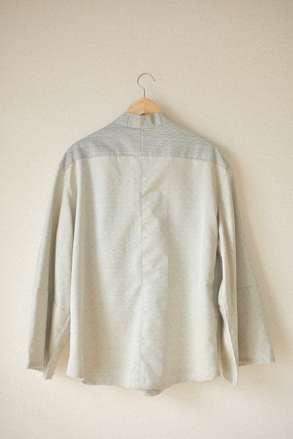 SALE !!!男士和服寬大的袖子休閒襯衫（no.088） 第6張的照片
