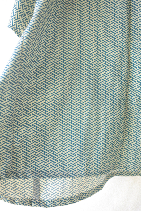 Green pattern square shape one-piece dress (no.101) 10枚目の画像