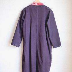 Dark Purpleの大人かわいい Kimono Long Jacket (no.129) 7枚目の画像