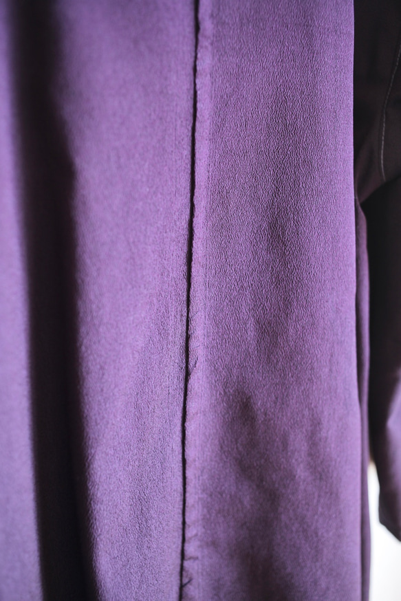 Dark Purpleの大人かわいい Kimono Long Jacket (no.129) 8枚目の画像