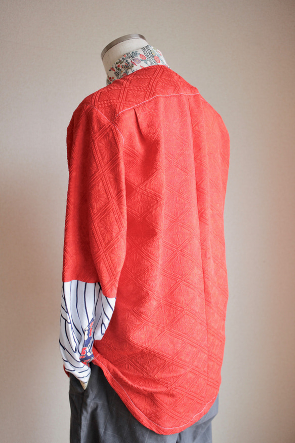 Selling !!!男女皆宜的日本紅色時尚襯衫（no.140） 第6張的照片