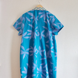 天藍色浴衣短袖長外套（第156名） 第5張的照片