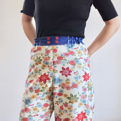 花紋和服簡單時髦的褲子（no.163） 第2張的照片