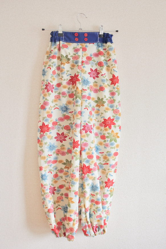 花紋和服簡單時髦的褲子（no.163） 第3張的照片