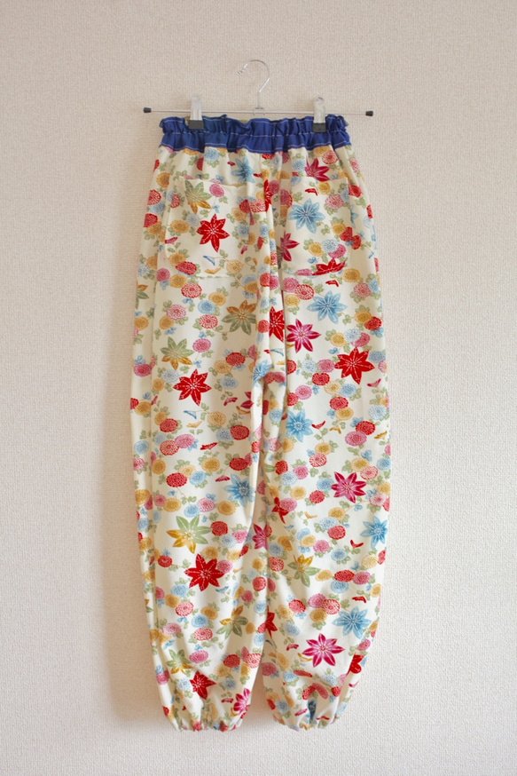 花紋和服簡單時髦的褲子（no.163） 第6張的照片