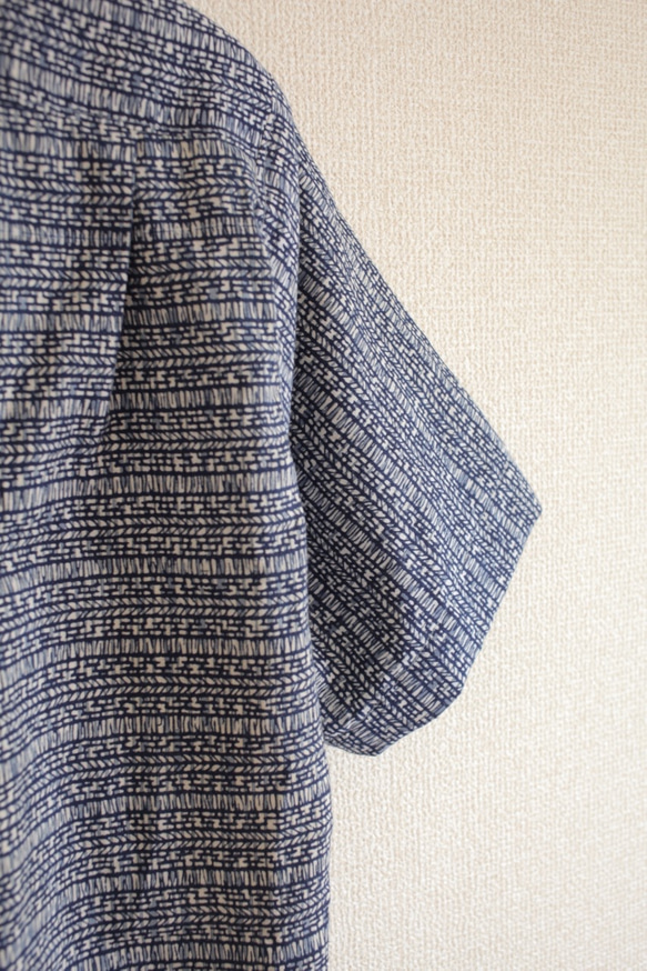 日式浴衣襯衫男士涼爽襯衫（第171款） 第8張的照片