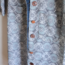 4口袋超大號和服外套：淺藍色（第234號） 第9張的照片