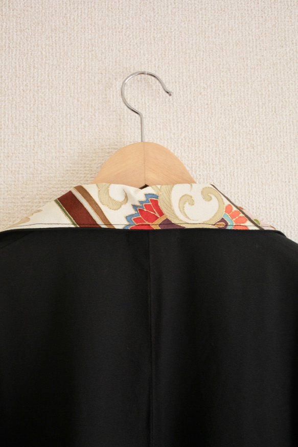 黒留袖の秋の大人ロングジャケット (no.237) 10枚目の画像