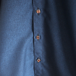 男士時尚成人時尚襯衫的海軍藍和服②（第240號） 第4張的照片