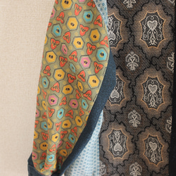 Kimono patchwork オーバーサイズ長袖シャツ ②(no.376) 5枚目の画像