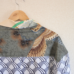 男士大尺寸Ikata Yukata的襯衫夾克（編號384） 第9張的照片