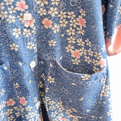 Sakurabuki和Blue Maxi Length Spring Long Jacket（編號408） 第6張的照片